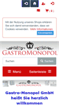 Mobile Screenshot of gastro-monopol.de